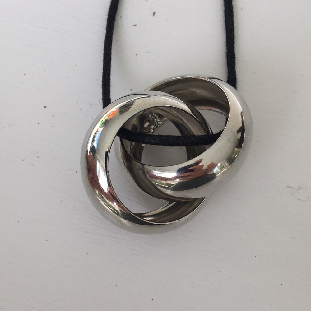 Silver Bangle Necklace